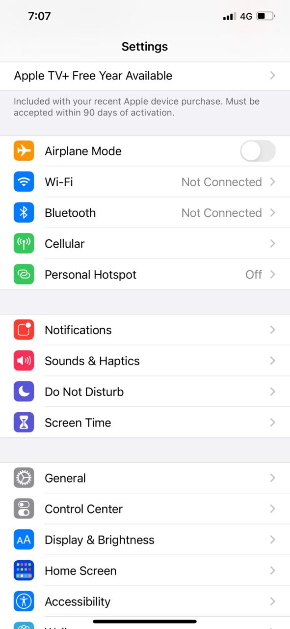 enable screen recording feature in iphone